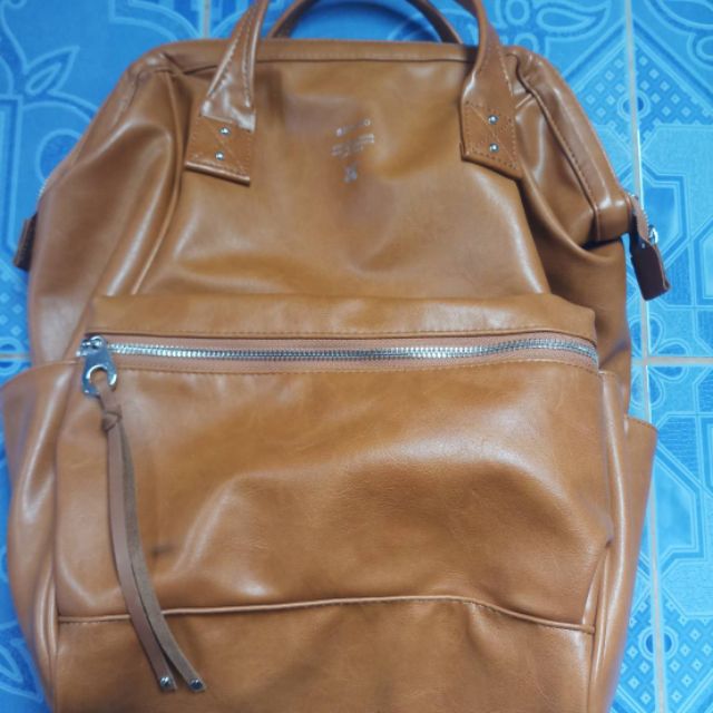 กระเป๋าเป้ ANELLO LARGE PREMIUM LEATHER BACKPACK Shopee Thailand