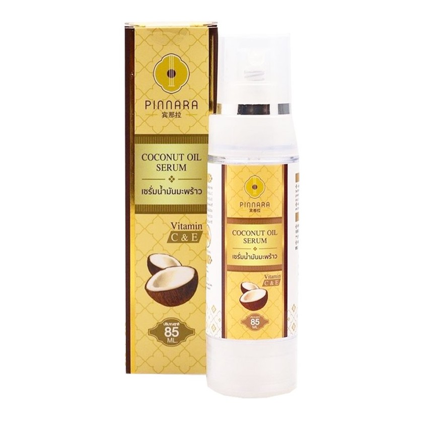 Pinnara Coconut Oil Serum พิณนาราเซรั่มน้ำมันมะพร้าวสะกัดเย็น (85 ml. x 1 ขวด) Shopee Thailand