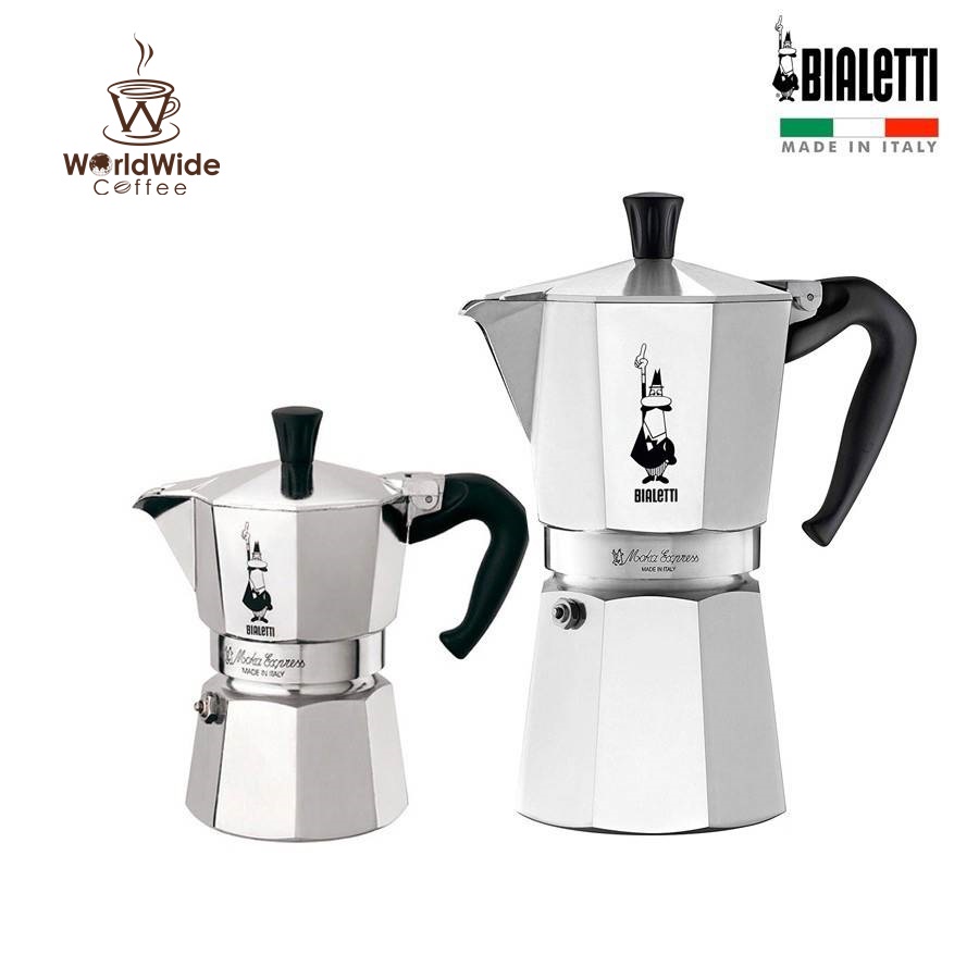 หม้อต้มกาแฟ BIALETTI MOKA EXPRESS ของแท้ Made in Italy (ขนาด 3,4 cup