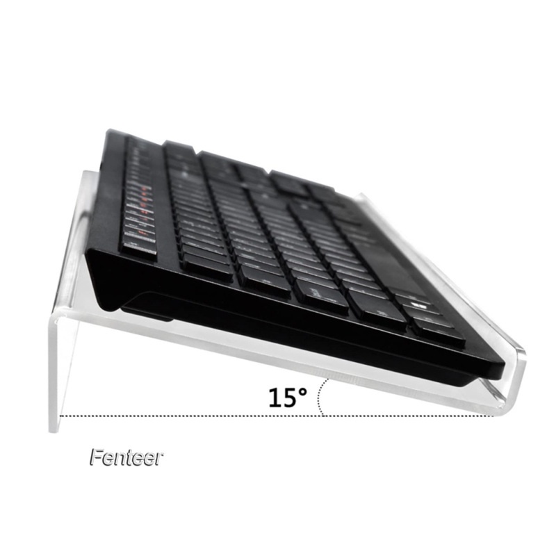 [FENTEER] Clear Computer Keyboard Angled Stand Tray Holder for Desk
