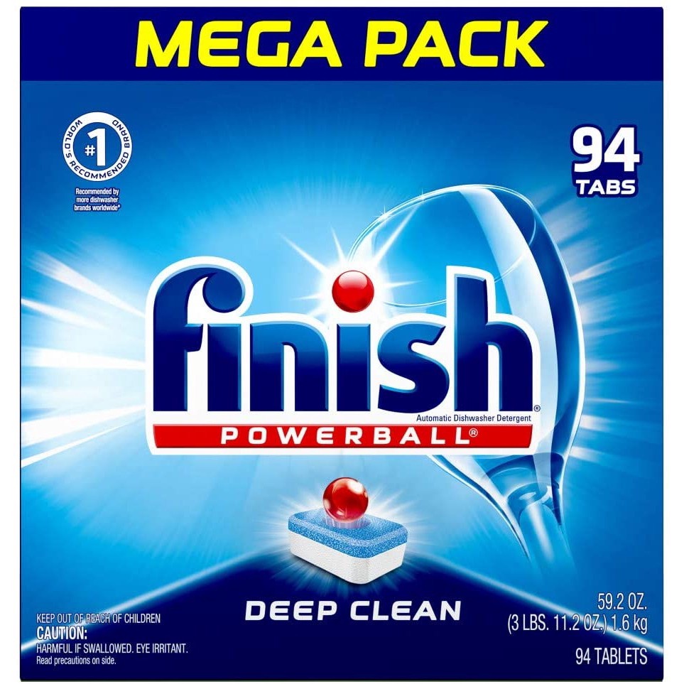 ʕ￫ᴥ￩ʔ Finish Deep clean 94 ชิ้น powerball dish washing machine ล้างจาน