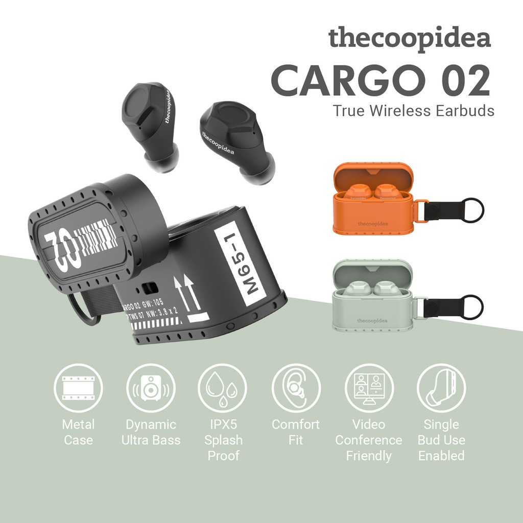 thecoopidea CARGO 02 True Wireless Earbuds Militarized Masculinity