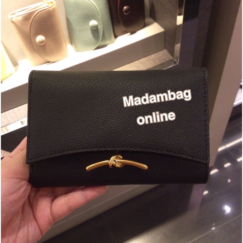 CHARLES & KEITH Zip Huxley Metallic Front Flap Wallet กระเป๋าสตางค์ ขนาดกลาง แท้จากช็อป Shopee