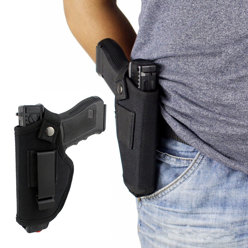 Universal Tactical Gun Holster Concealed Carry Holsters Belt Metal Clip