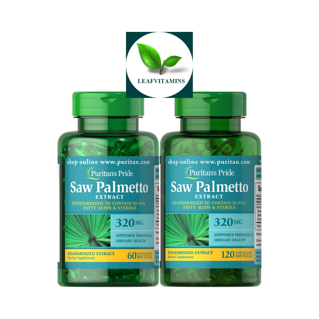 Puritan’s Pride Saw Palmetto Standardized Extract 320 mg./ 60,120 Softgels Shopee Thailand