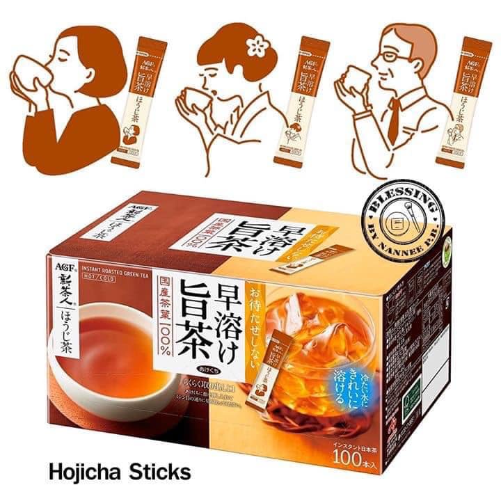 (Pre Order)AGF 100 new tea people Kobashi Hojicha stick [tea stick.ชา