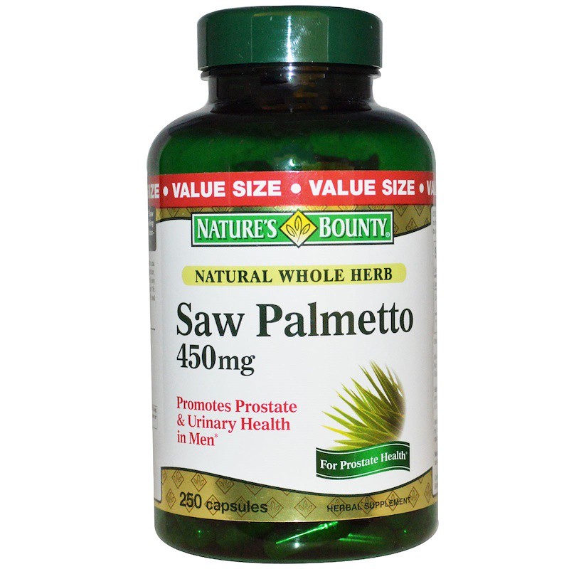 Nature's Bounty, Saw Palmetto, 450 mg, 250 Capsules Shopee Thailand