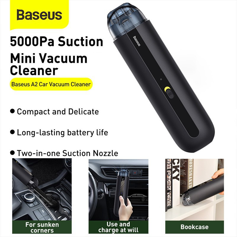 baseus เครื่องดูดฝุ่นขนาดเล็ก รุ่น a2 5000pa Portable Car Vacuum