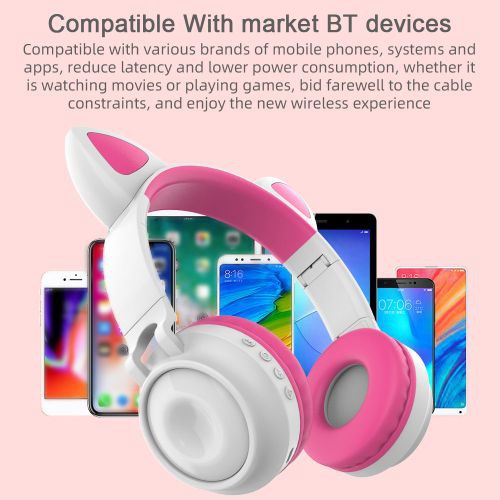 หูฟังหูแมวน่ารัก Wireless Headphones Cat Ear รุ่น ZW028 (ประกัน 1 ปี