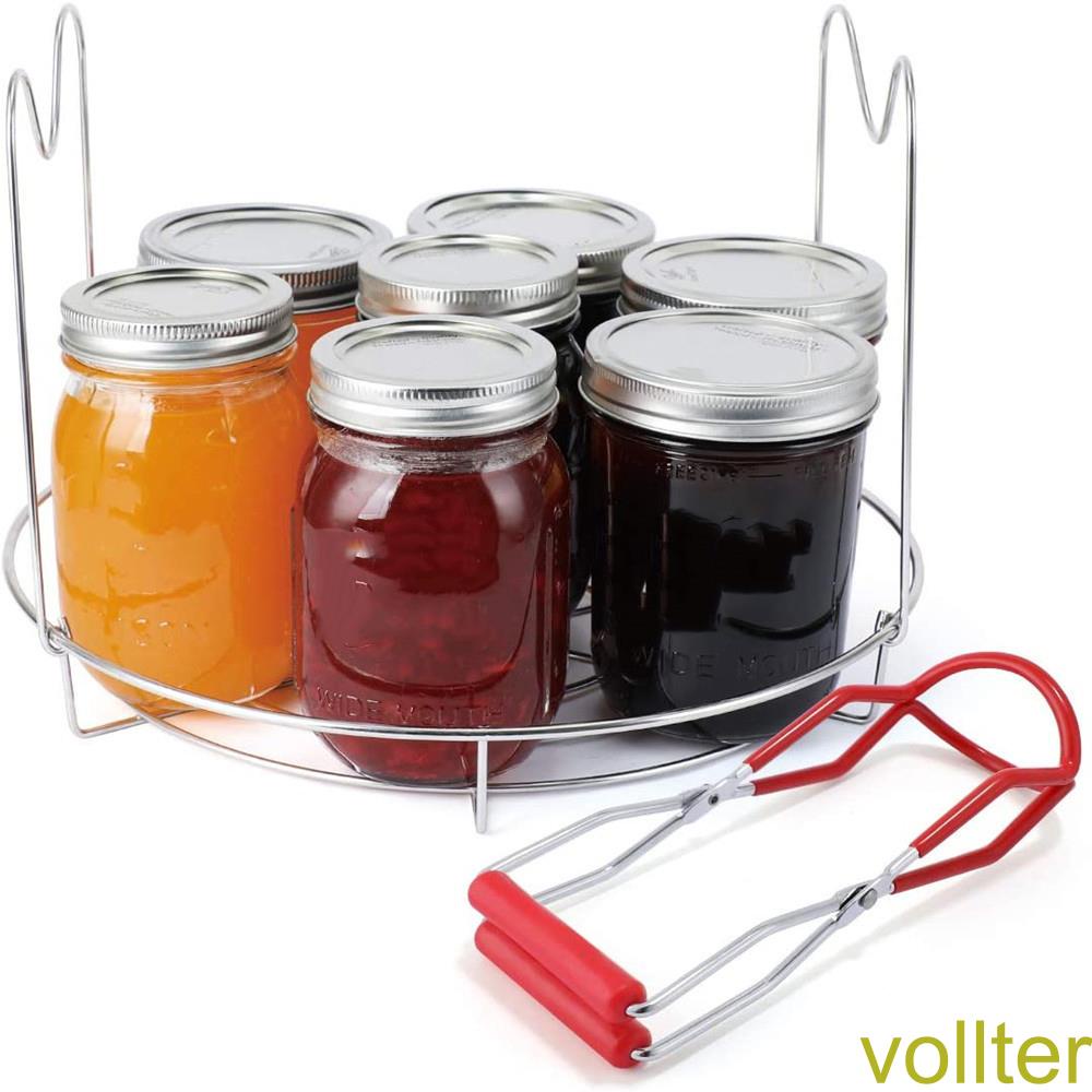 [Voll]Canning Rack Jar Tong Set Stainless Steel Canning Jar Tong Jar