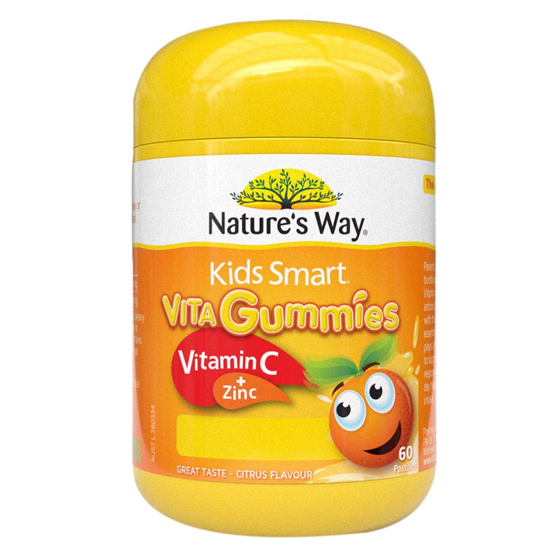 Nature's way kids smart vita gummies vitamin c + zinc 60 pastilles Shopee Thailand