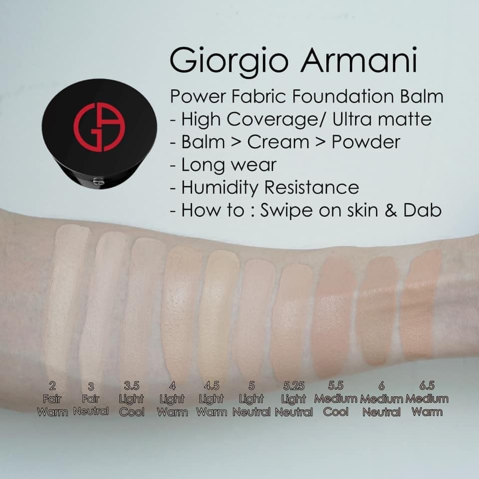 ARMANI Power Fabric Foundation Balm Shopee Thailand