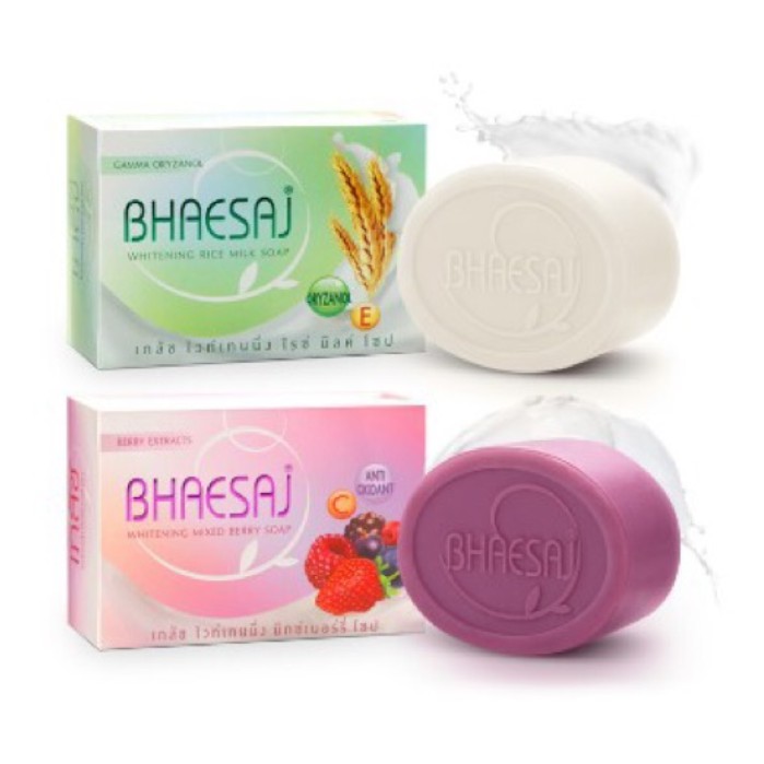 (แท้) Bhaesaj Whitening Soap 130g เภสัช ไวท์เทนนิ่ง โซป สบู่ Shopee