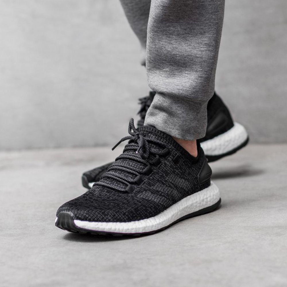 Adidas Pure Boost "Core Black" ( Size EUR 44 / CM 28 ) Shopee Thailand