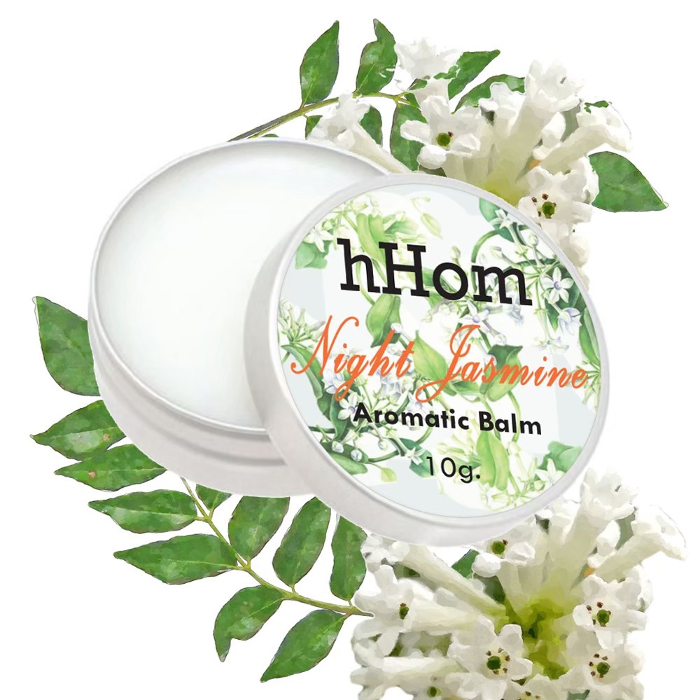 น้ำหอมแห้ง กลิ่น ดอก ราตรี ขนาด 10 กรัม Aromatic Balm Night Jasmine Shopee Thailand
