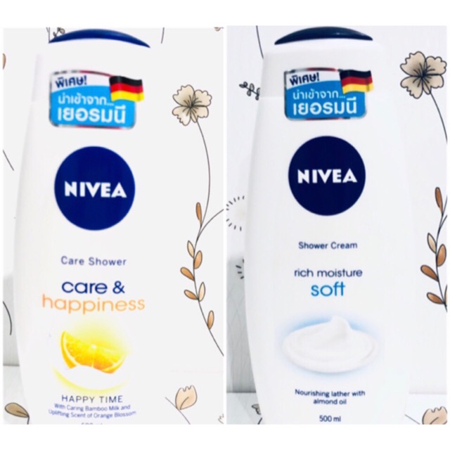 NIVEA Shower Cream ครีมอาบน้ำเพิ่มความชุ่มชื้น ขนาด 500 ml พร้อมส่ง