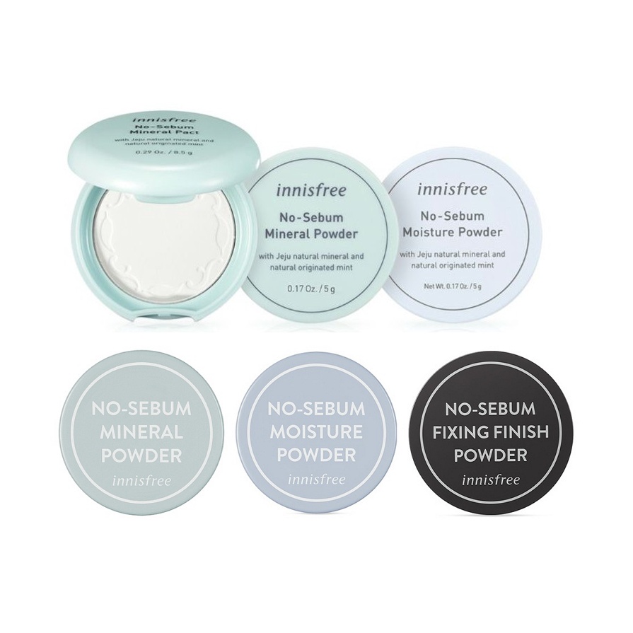 Innisfree NoSebum Mineral Powder 5g / Blur Powder 5g / Pact 8.5g