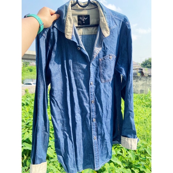 เสื้อเชิ๊ตยีนส์ แบรนด์ Cedar Wood State มือ2 Shopee Thailand