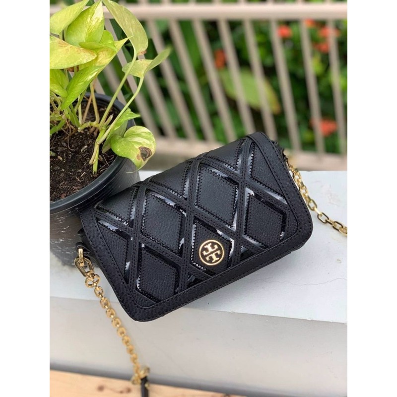Tory Burch Shoulder Bag Robinson Patchwork Mini Chain Shopee Thailand