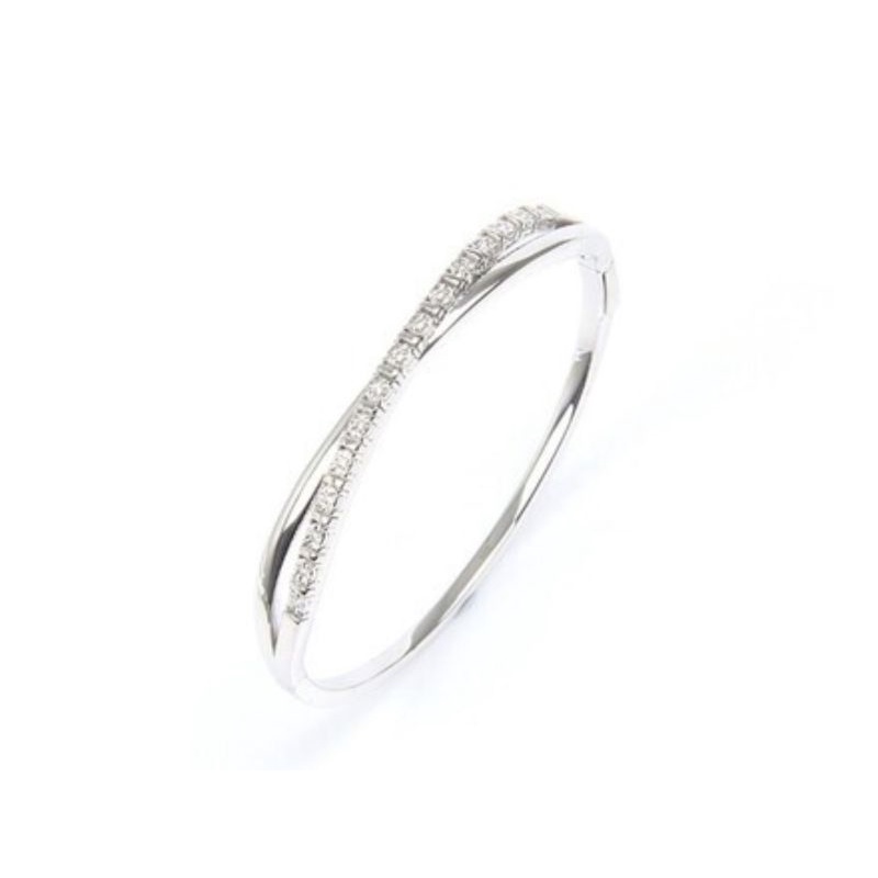 Esco Jewelry กำไลเงิน 925 กำไลเพชรสังเคราะห์ ( CZ ) Shopee Thailand