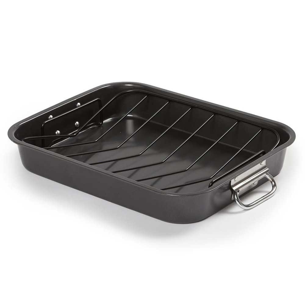 Roaster with V Rack for Oven ถาด และตะแกรง สำหรับ เตาอบ Shopee Thailand