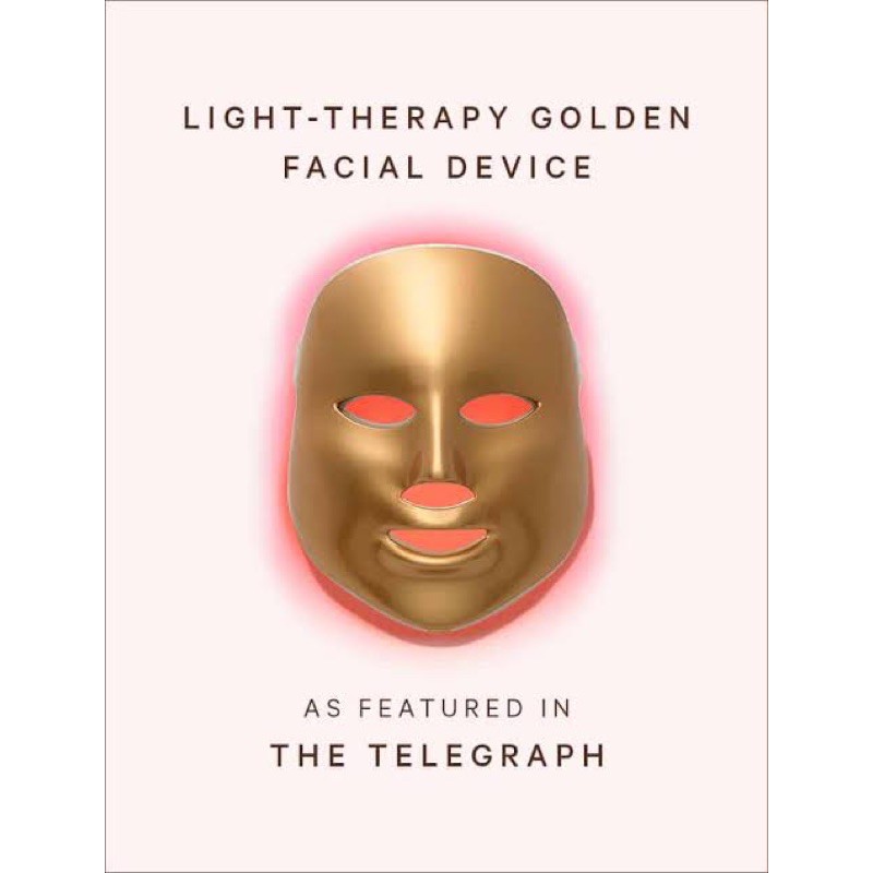 MZ Skin LED mask LIGHTTHERAPY GOLDEN FACIAL TREATMENT DEVICE Shopee