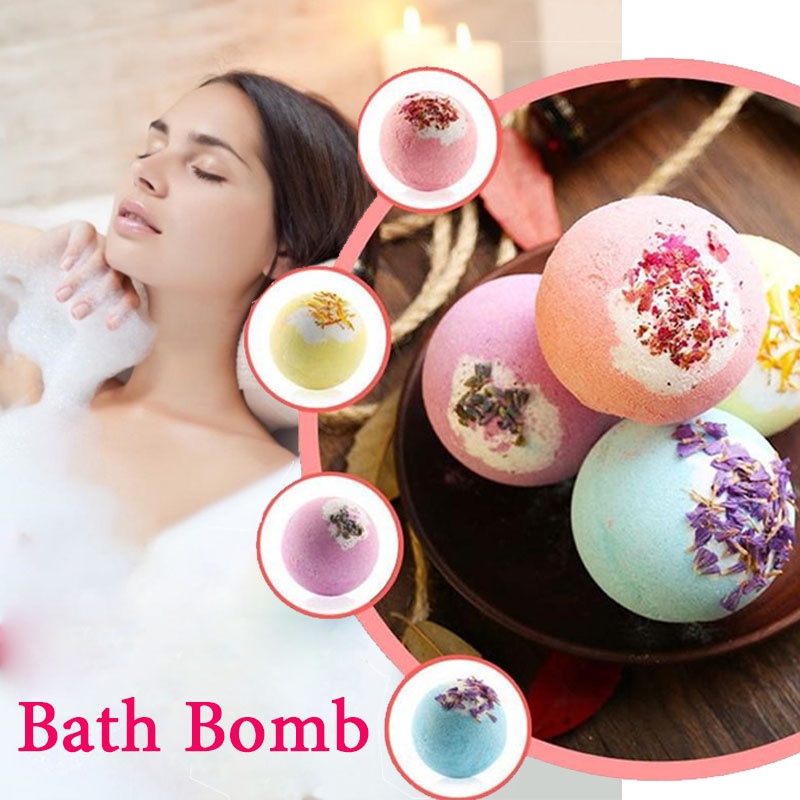 Bath Bomb บาธบอมตีฟอง สปาขัดผิว สปาแช่ตัวในอ่าง สบู่แช่ตัว bubble bath
