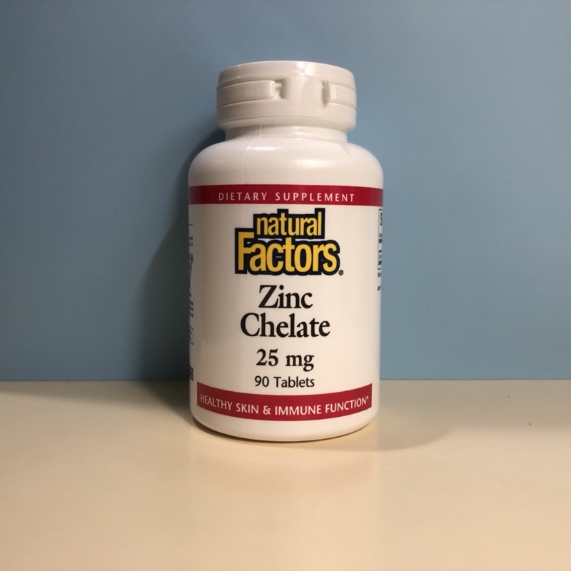 แร่ธาตุสังกะสีหรือซิงค์ Zinc Chelate 25 mg, 90 tablets แบรนด์ Natural