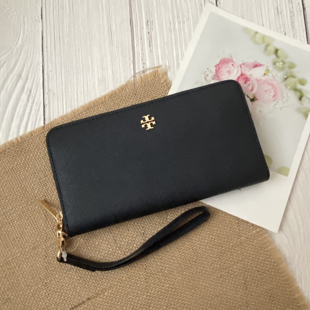 Tory Burch Emerson Zip Continental Wristlet Wallet ⚜️ กระเป๋าสตางค์