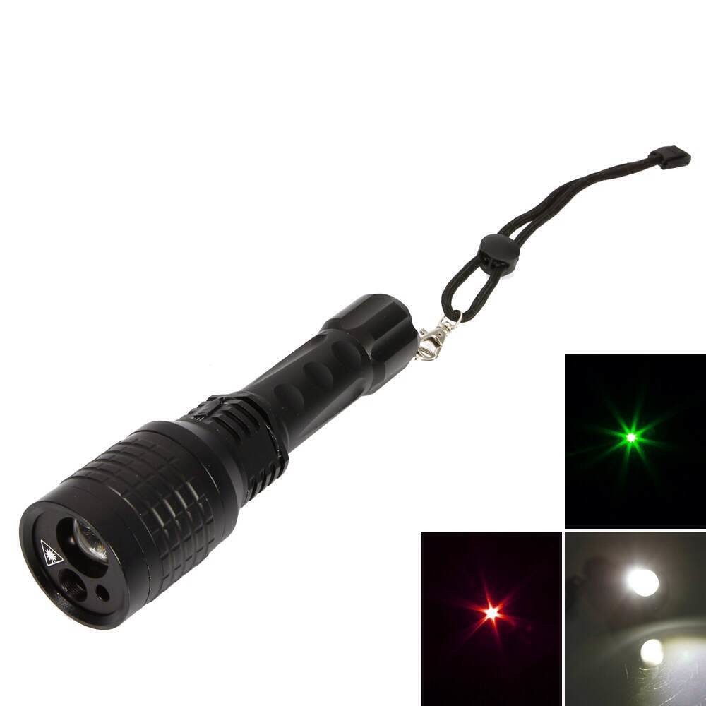 ไฟฉาย LED 2 ใน 1 พร้อมตัวชี้เลเซอร์สีเขียว Lazer Light Search 1800