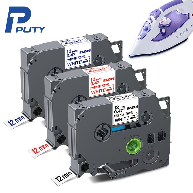 12mm Fabric Tape Replace Brother FA3 FA3R FA231 Label Tape Fabric Iron