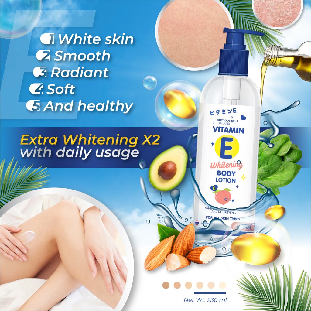 VITAMIN E WHITENING BODY LOTION 230ML Shopee Thailand