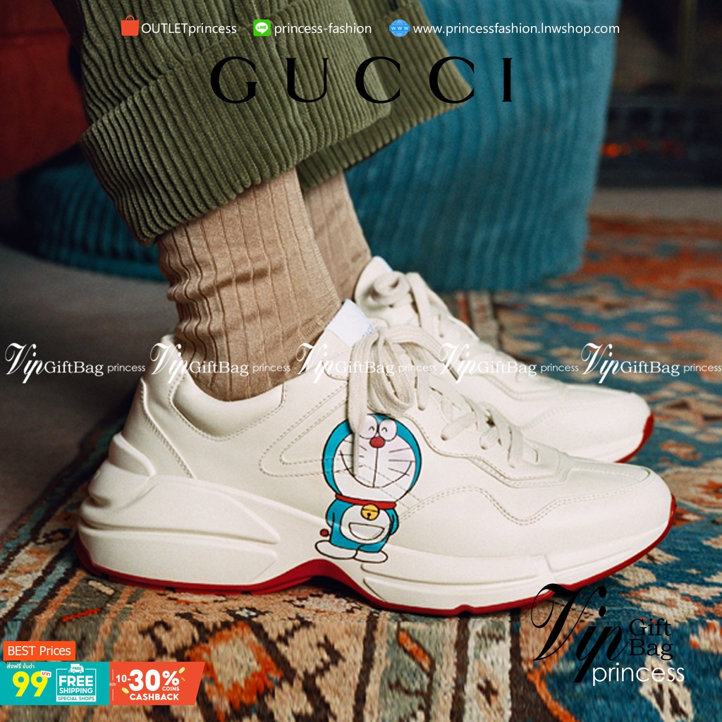 GUCCI X Doraemon Rhyton Sneaker Shopee Thailand