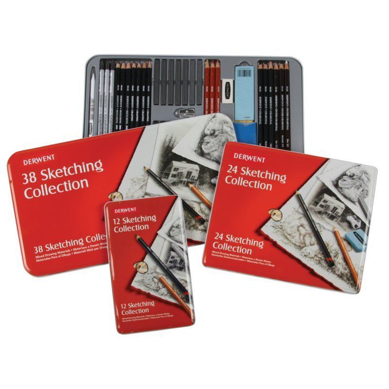 Derwent sketching collection set 12/24/38 Shopee Thailand