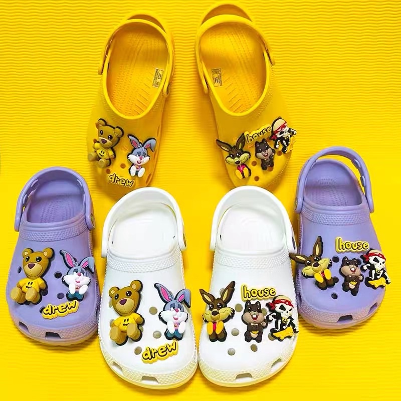 จิ๊บบิท พร้อมส่ง ตัวการ์ตูนติดรองเท้า CROCS X DREW HOUSE BY Justin