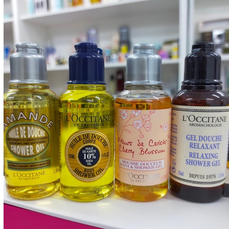 35ml ราคาต่อชิ้น ครีมอาบน้ำ L'OCCITANE Shower Oil สำหรับอาบน้ำ Shopee