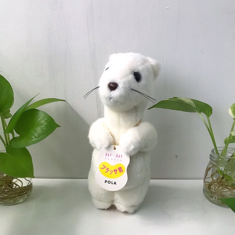 ตุ๊กตาเพียงพอน มิงค์ white ferret white weasel toys ตุ๊กตาสัตว์เหมือน