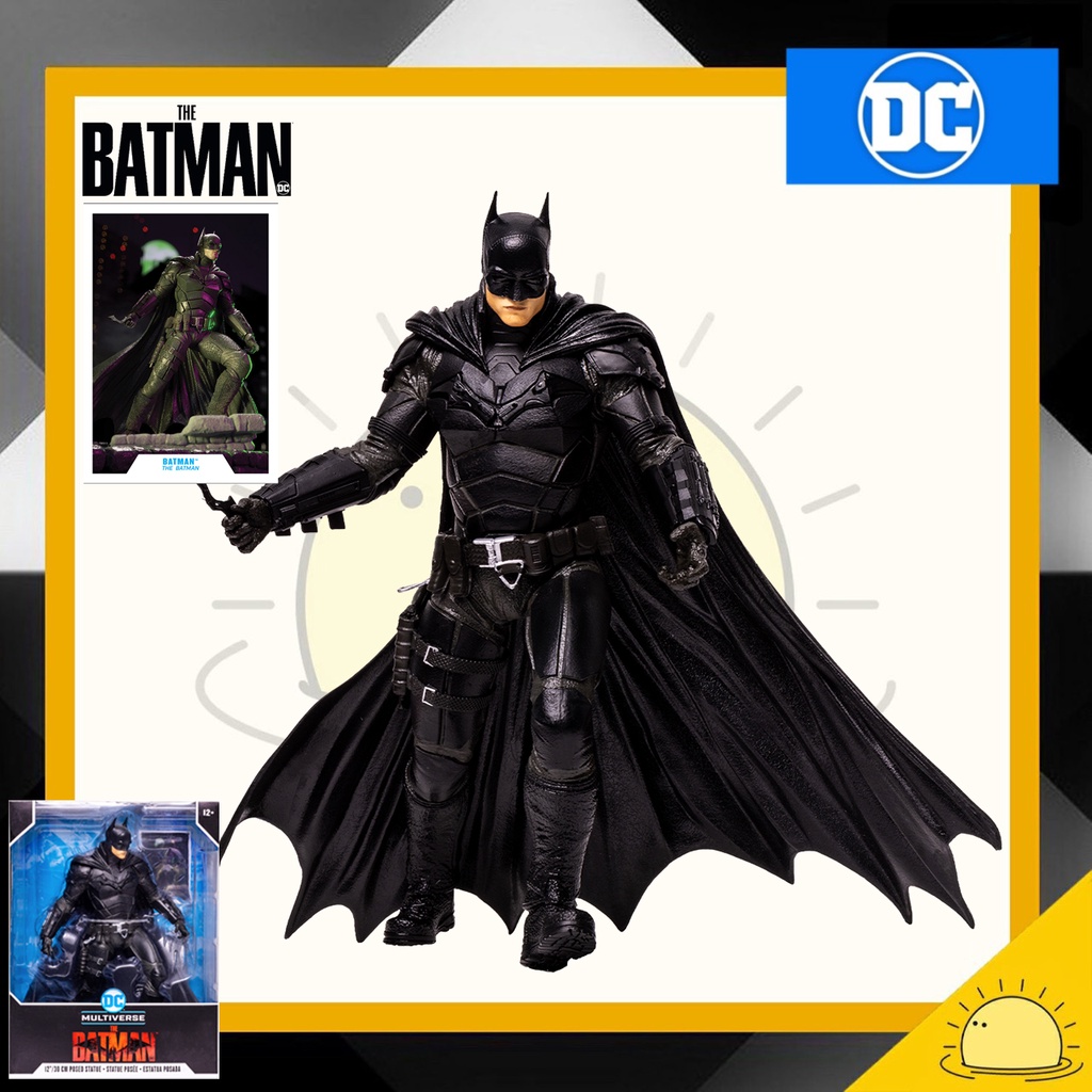 DC Multiverse The Batman 12″ The Batman Statue (ดำ) by Mcfarlane Toy
