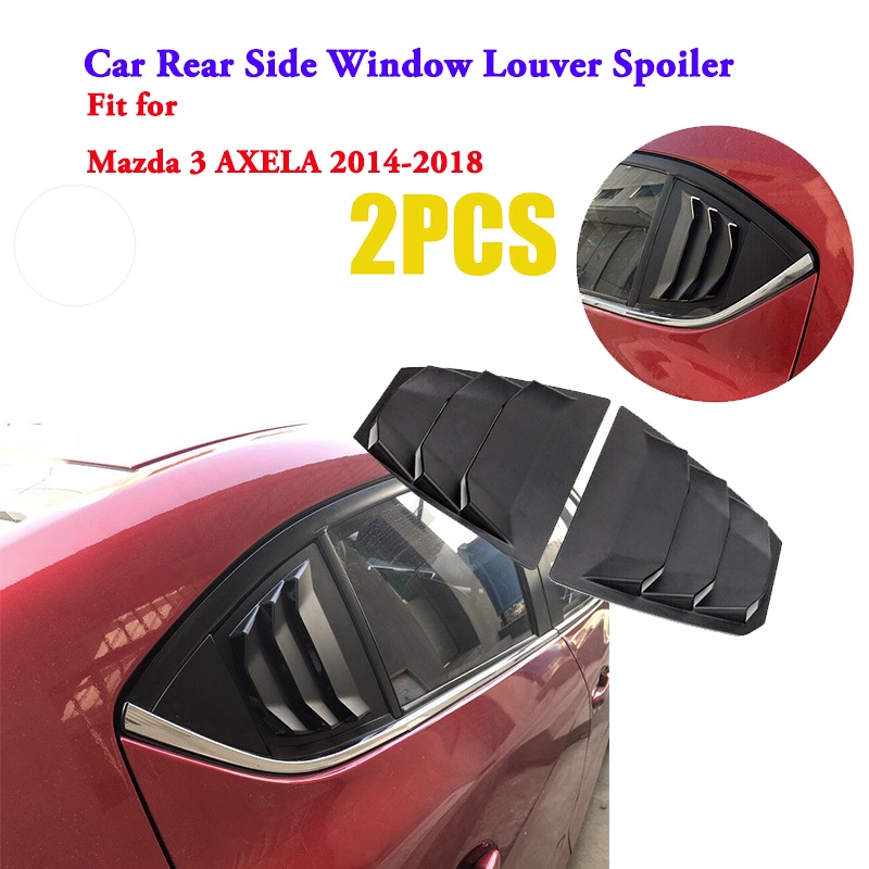 Car Rear Side Window Louver Spoiler Panel Quarter Window Fit For Mazda