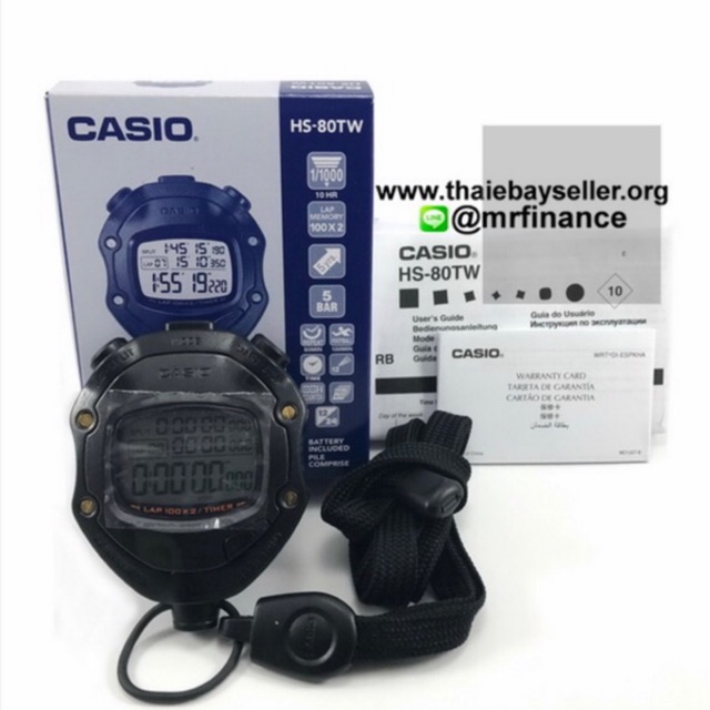 CASIO STOPWATCH SPORTY HS80TW ของใหม่ ของแท้ Shopee Thailand