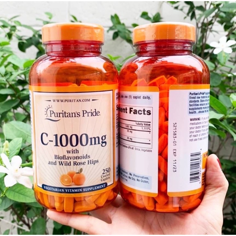 Puritan’s Pride Vitamin C1000mg with Bioflavonoids and Wild Rose Hips