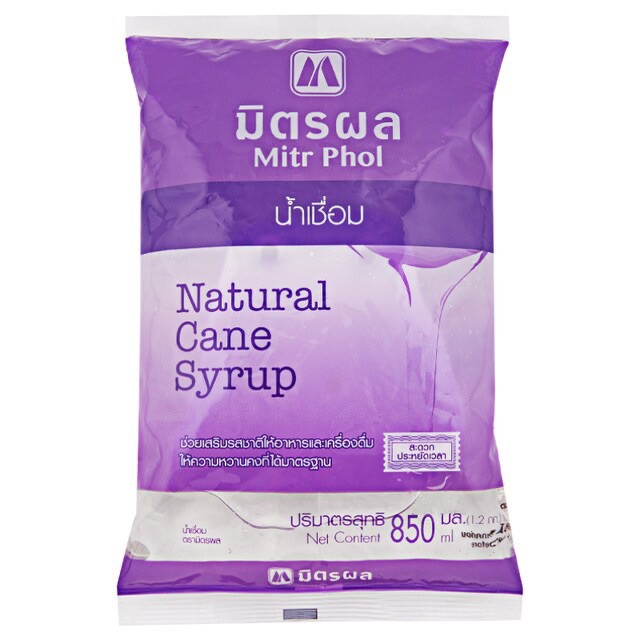 น้ำเชื่อมมิตรผล / Mitphol Natural Cane Syrup / 850ml Shopee Thailand