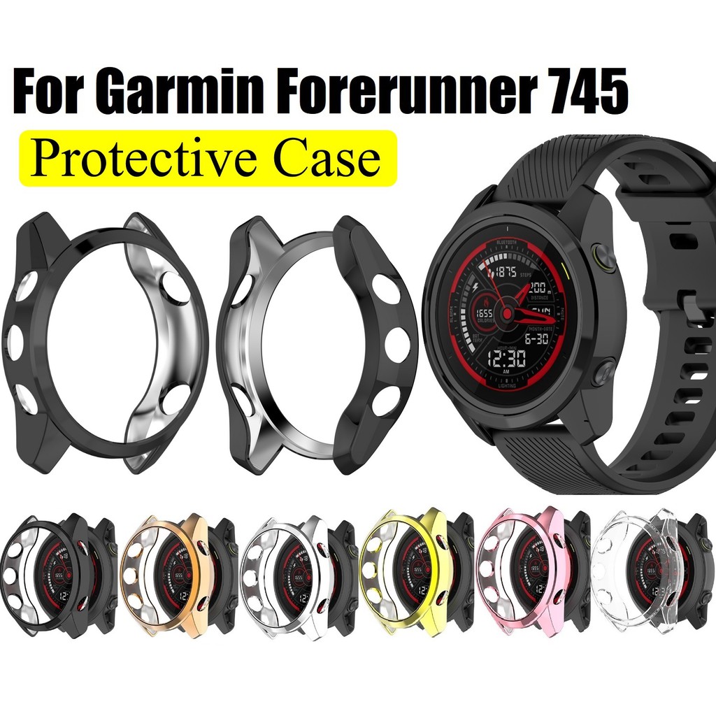 เคส Garmin Forerunner 745 Case TPU Plating Soft Cover for Garmin 745