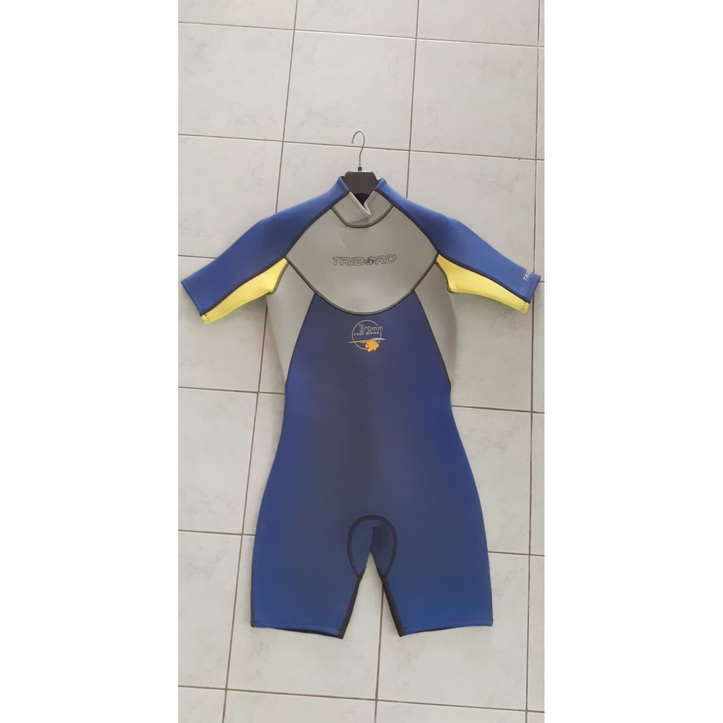 TRIBORD 3.0 mm Shorty Wetsuit Shopee Thailand
