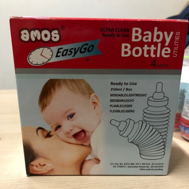 Amos easy go bottle ขวดนมพกพาใช้แล้วทิ้ง Amos Shopee Thailand