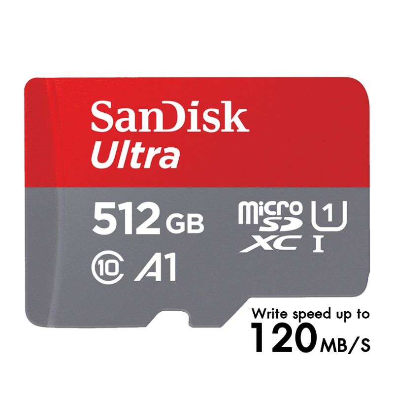 SANDISK 512GB Ultra Micro SD Card Speed 120mb/s SDSQUA4512GGN6MN