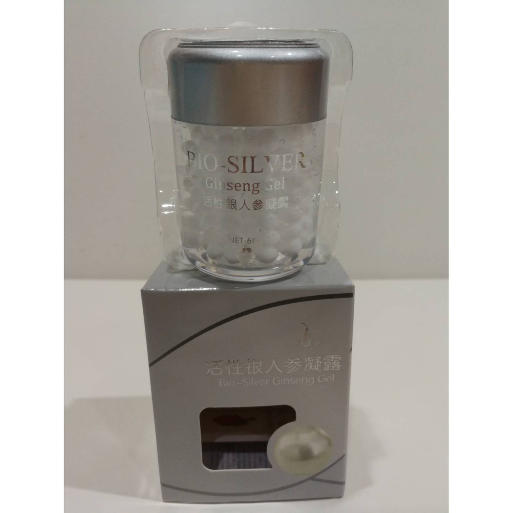 พร้อมส่งครีมไข่มุก Bio Silver Ginseng Gel ฝาสีเงิน Shopee Thailand