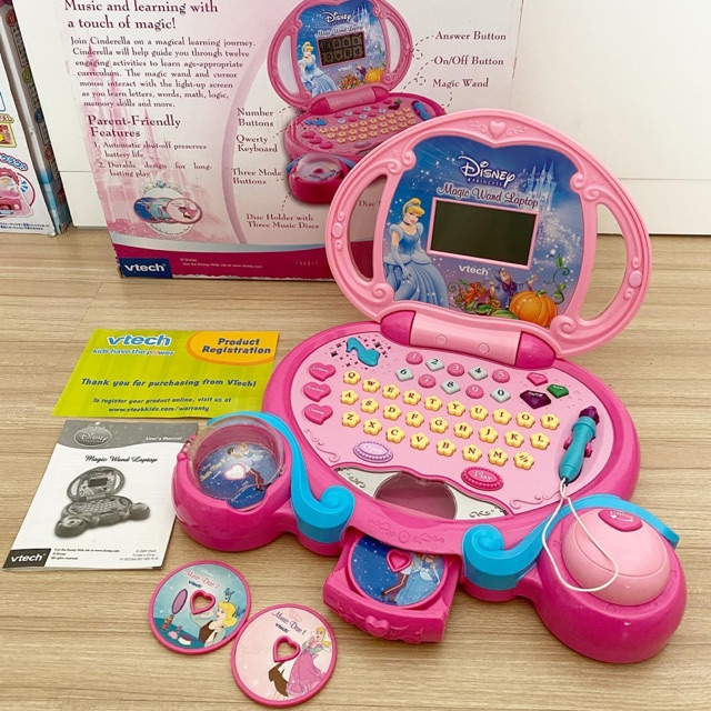 Laptop Disney Princess Vtech แลปท็อปเจ้าหญิง ลูกเล่นเยอะ มีฟังก์ชั่นให้