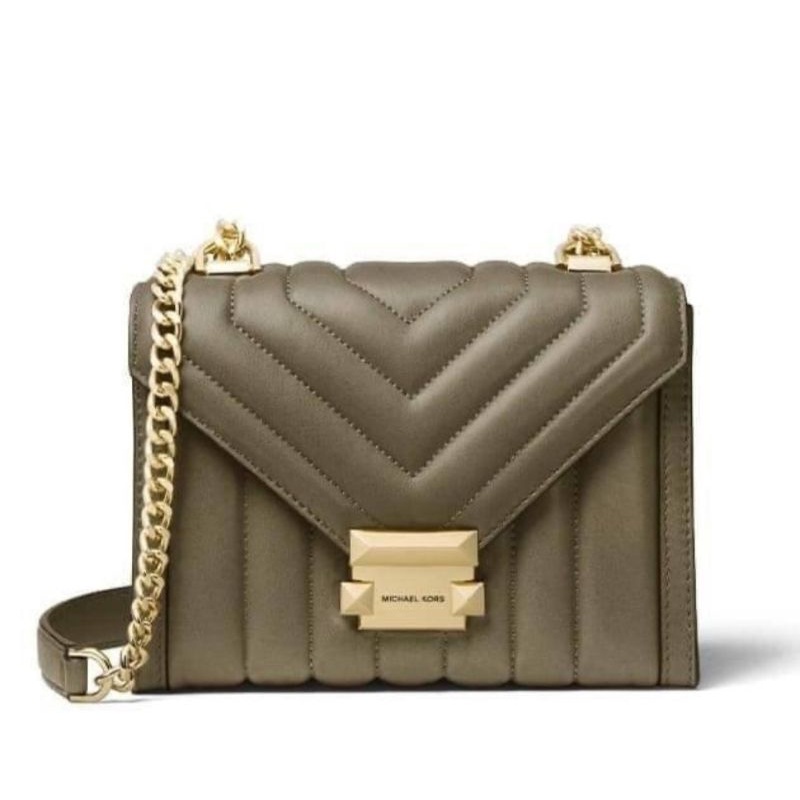 MICHAEL KORS Whitney Small Quilted Leather Convertible Shoulder Bag