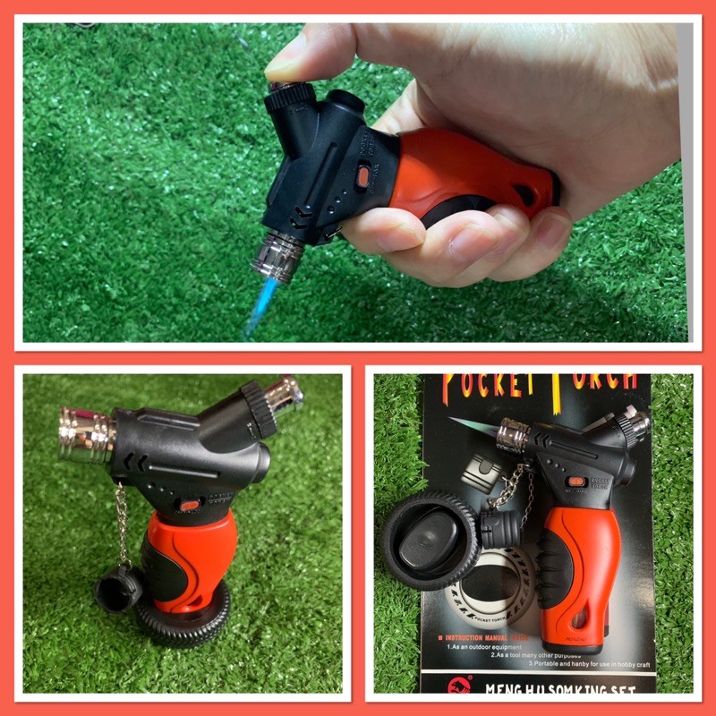 ไฟแช็ค Pocket torch ไฟเปลวฟู่ค่ะ เติมแก๊ส ค่ะ Shopee Thailand